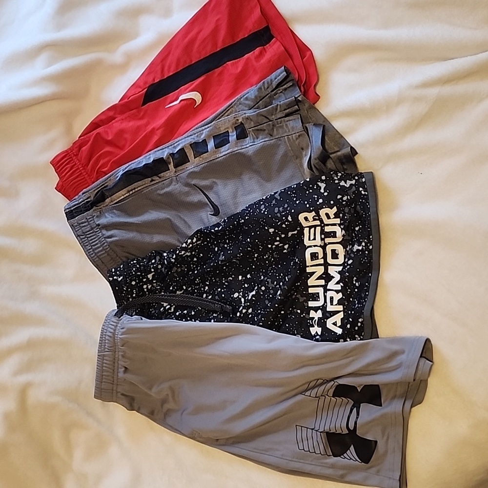 Gently used athletic shorts boys